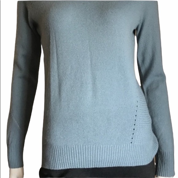 Joie Sweaters - Joie Blue Gray Wool Cashmere Blend Sweater sz L